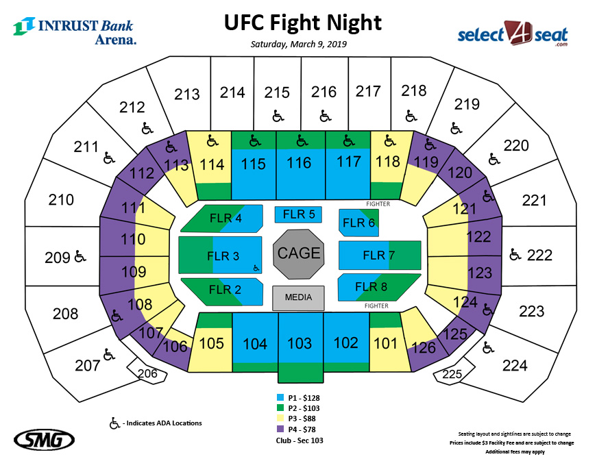 Seating Charts Events & Tickets INTRUST Bank Arena